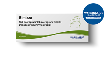 Bimizza 150mg 3D angled  brand logo